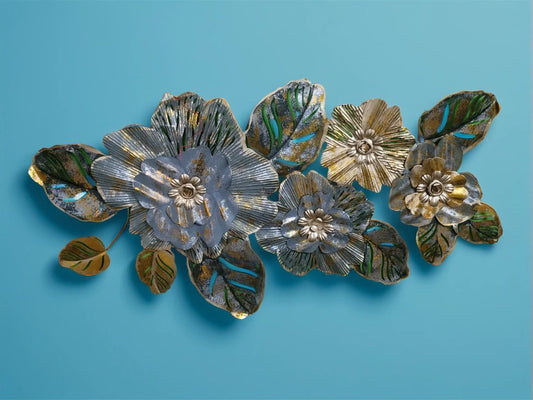 Metallic Floral Wall Art (DAC-WA004)