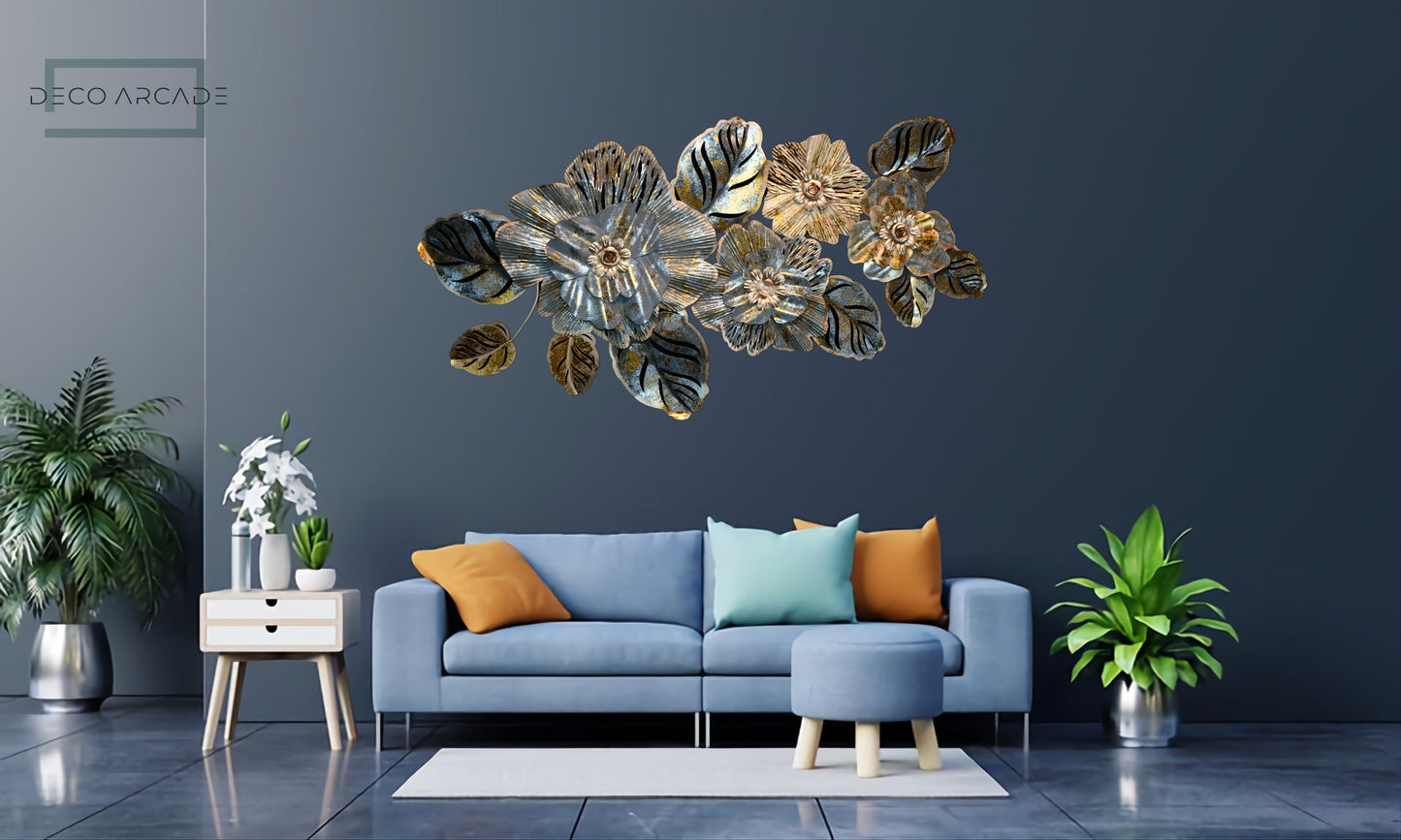 Metallic Floral Wall Art (DAC-WA004)