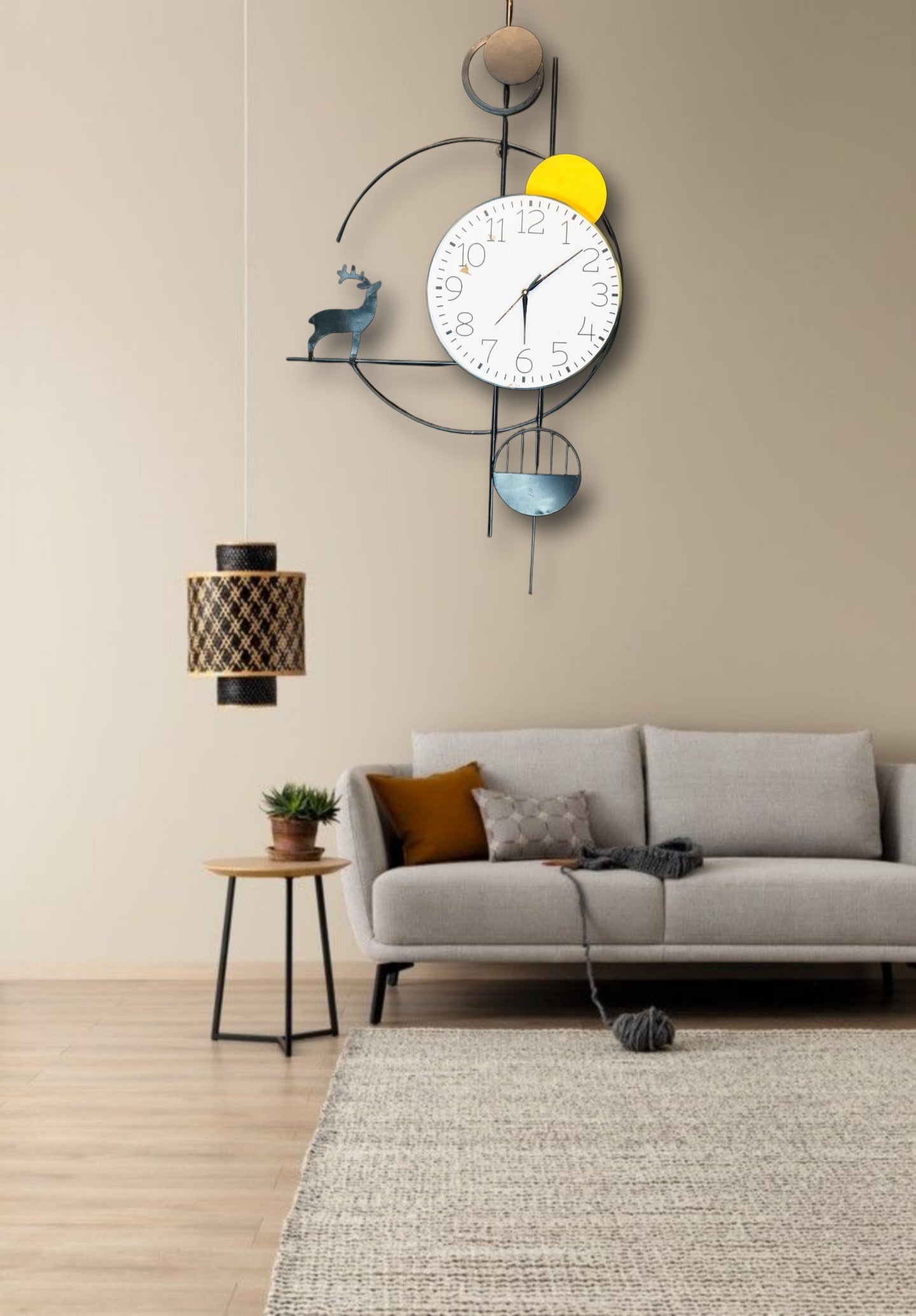 Modern Metal Wall Clock Art (DAC-WAC0018)